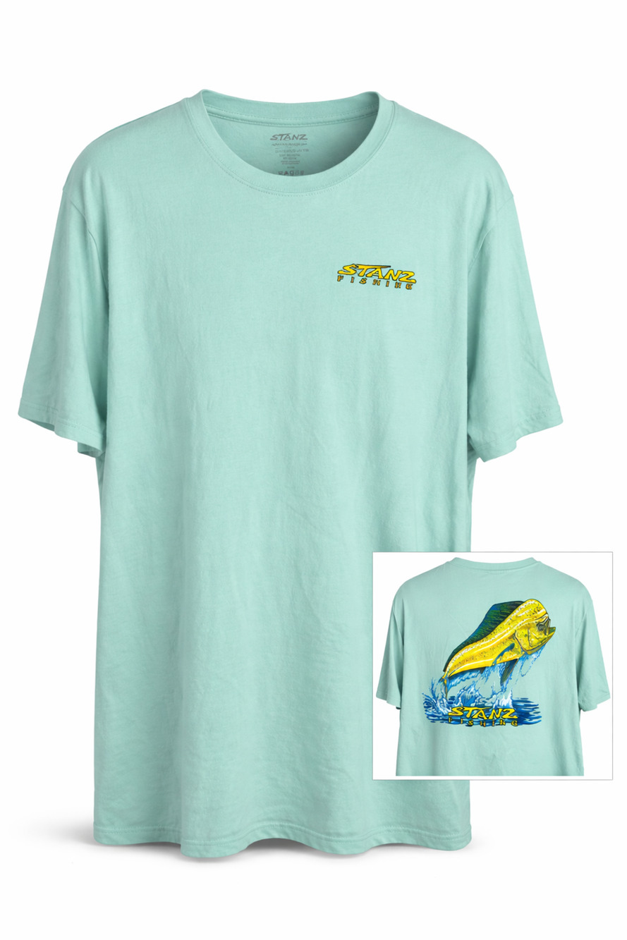 Stanz Fishing Graphic Tee Big Logo Back Coastal Angler 3XL
